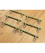 6 Bamboo Pulls Plant Handles Drawer Knobs Cabinet Pulls CAST IRON Hardware - €17,08 EUR