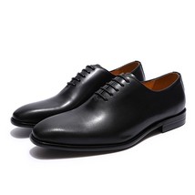 Men&#39;s Real Calf Leather Wholecut Oxfords Classic Dress Shoes Brand Soft Handmade - £105.55 GBP