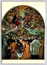 Toledo France color Picture Vtg Postcard unp St. Thome the burial of cou... - $4.88