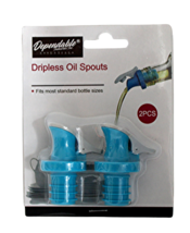 2-Piece Dripless Oil Spout Set with Sealable Top - $7.91