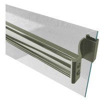 Brushed Nickel Sliding Frameless Shower Door Single Towel Bar Kit - 24&quot; ... - $744.15 MXN