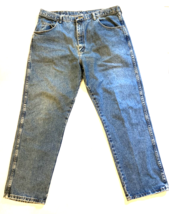 Wrangler Jeans Mens 40x30 Blue Rugged Wear Classic Fit Straight Denim Vintage - £7.40 GBP