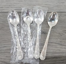 Wm Rogers & Son Silverplated Enchanted Rose Teaspoons - Set of 4 - £11.37 GBP