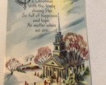 Vintage Christmas Card Church With Snow Box4 - £3.10 GBP