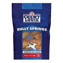 CHEWY LOUIE Bully Springs 3ct - 1pk - 100% Beef Treat, No Artificial Pre... - £13.42 GBP