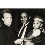 1986 Sting &amp; Branford Marsalis w/ Son at Beverly Theater PR Press Kit Photo - $30.65