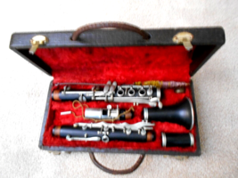 Silvertone Black Clarinet in case #22130 - £58.42 GBP