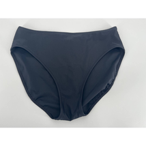 Gottex High Waist Bikini Bottom Sz 12 Solid Black Full Coverage - £13.89 GBP