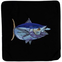 Embroidered Cushion Pillow Cover Marine Art Bluefin Tuna Outdoor Marine Canvas - £28.02 GBP