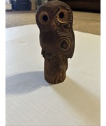Vintage Hand Carved Kadian Crafts Ltd. Canada Wood Owl - $18.70