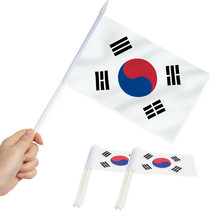 Anley Korea Mini Flag 12 Pack - Hand Held Small Miniature Korean Flags 5x8 Inch - £6.30 GBP