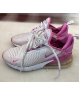 NIKE AIR MAX 270 SIZE 6 YOUTH 6Y PINK WHITE PRE OWNED FZ4116-100 - $98.99