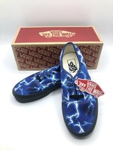 Vans Authentic Lightning Blue/Black Athletic Skate Shoe Casual Sneaker NEW w/Box - £31.45 GBP