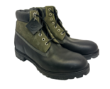 Timberland Men&#39;s 6” Basic Leather WP Work Boots 15004 Green/Black Size 15M - $85.49