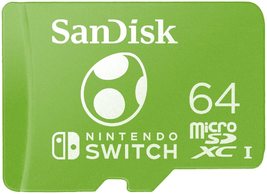 SanDisk 64GB microSDXC Card Licensed for Nintendo Switch, Yoshi Edition - SDSQXA - £25.44 GBP+