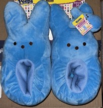 New Kids Easter Peeps Plush Blue Bunny Slippers, Size Medium 13-1 NWT - £11.27 GBP