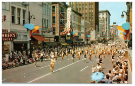 Main Street Cotton Carnival Parade Memphis, Tennessee Postcard. Posted 1958 - £7.00 GBP