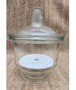 Pyrex Glass Desiccator with Small Knob Top Cover Complete Plate Diameter... - $438.29 CAD