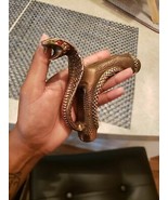 Poignée de tête de conception de serpent de Cobra en laiton seulement po... - £14.74 GBP