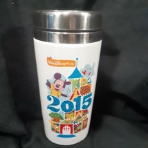 Mickey Castle Souvenir Travel Tumbler Cup 2015 Walt Disney World Parks Mug  7&quot; - £12.24 GBP