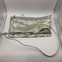 Vintage Whiting &amp; Davis Silver Mesh Purse Bag Handbag Evening Prom Formal - £31.92 GBP