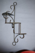 Vintage Homco Wrought Iron Twisted Rope Spiral Shelf Home Interiors &amp; Gifts - £7.90 GBP