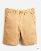 Crewcuts Boy Stanton Oxford Short Sz 10 Elastic Waist Khaki Brown Cotton Pocket - £15.71 GBP