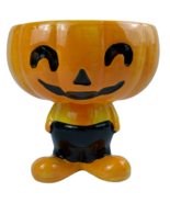 PUMPKIN Halloween Ceramic Candy Dish Bowl Decor Decoration jack-o&#39;-lante... - £22.31 GBP