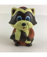 Raccoon 3&quot; Figure Squeak Toy Water Bath Pool Toy Vintage 80s Toys - $31.00 CAD