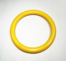 Vintage Yellow Bakelite Bangle Bracelet C2774 - £22.34 GBP