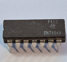 SN7404J TI SN7404 CDIP-14 74 Series Logic ICs TEXAS INSTRUMENTS - $1.60 CAD