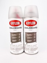 Krylon 808 Chalkboard Clear Spray paint 12oz Lot of 2 - £20.48 GBP