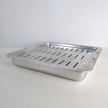 Vintage Aluminum Roasting Broiler Pan 15.5&quot; Square, 2pc Rack &amp; Drip Pan ... - €24,10 EUR
