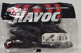  Berkley Havoc 4&quot; Watermelon Candy~Craw Fatty~8ct~Bobby Lane Design~New - $7.91