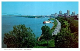 Panoramic View Delta Queen Steamboat Mississippi River Boat Postcard Posted 1980 - £7.87 GBP