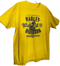 gruene harley-davidson new braunfels texas yellow 2016 t-shirt Men&#39;s L - $4.57