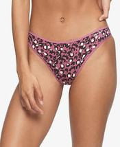 CALVIN KLEIN Thong Panties Cotton Form Wild Berry Leopard Print Size XL ... - £4.21 GBP