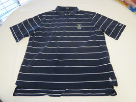 Polo Golf Ralph Lauren Mens short sleeve polo shirt L navy white Pima Cttn GUC@ - £18.51 GBP