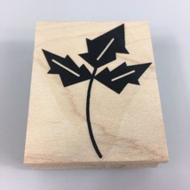 End F36 Maple Leaf Mod Rubber Stamp Endless Creations Wood-Mounted 2.5&quot; x 2&quot; VTG - £7.96 GBP