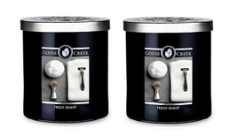 Goose Creek Fresh Shave Scented Large 2 Wick Candle 16 oz x2 - £47.05 GBP