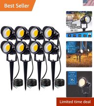 Low Voltage AC/DC 12V Waterproof Garden Pathway Lights Super Warm White ... - $95.61