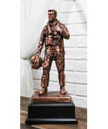 World War II Airman Aircraft Carrier Fighter Jet Pilot Bronzed Statue Wi... - $88.88 CAD