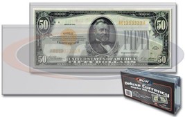 10 Ct. Deluxe Currency Holders DCH-RB for Regular Bills - Semi Rigid - $9.33