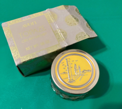 Avon topaze cream sachet glass bottle with decorative lid - $19.75