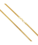 22ct Yellow Gold Double Box Flat Chain Necklace 20&#39;&#39; inch 3.0mm Width - $1,439.07