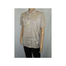 Mens Polo Shirt Slinky Sheer Short Sleeves Soft Touch Stacy Adams 57006 Taupe image 2