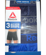 Reebok ~ 3-Pair Mens Boxer Brief Performance Polyester 6&quot; Inseam ~ 2XL - $24.74