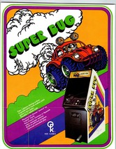 Flyer Super Bug Video Arcade Game Original 1977 Retro 8.5&quot; x 11&quot; Double Sided - $22.05