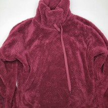BSP Better Sports Performance Womens Cowl Neck Fleece Sweater Sz Medium Red - £7.37 GBP
