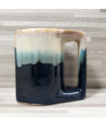 Rodolfo Padilla Blue Drip Glazed 10 oz. Stoneware Coffee Mug Cup (As Is) - $15.27